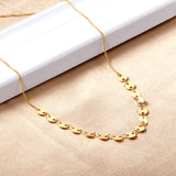 6mm round cake pendant necklace 45+5cm