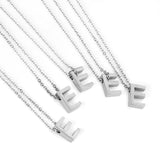 ASON Delicate Classic Style Initial 26 Letters Alphabet Chain Pendant Necklace Stainless Steel Color Jewelry Chokers