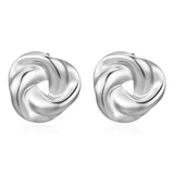 Fashion Trend Twisted Irregular Stainless Steel Earrings Women's Trend 18K Plated Earrings