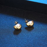 French elegant earrings niche light luxury temperament gold earrings