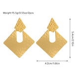 Original design women's earrings small jewelry simple 18K gold earrings