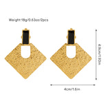 Original design women's earrings small jewelry simple 18K gold earrings