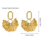 Original design women's earrings small jewelry simple 18K gold earrings