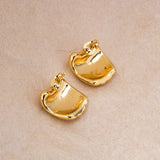 Stainless Steel Fashion Retro Geometric Banana Type-Earrings