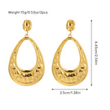 Original design women's earrings small jewelry simple 18K gold earrings