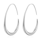 Simple stainless steel drop earrings literary women's irregular earrings