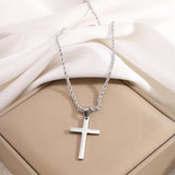 Stylish Gold - toned Cross Pendant Necklace - Customize only