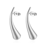 New stainless steel simple long drop earrings fashion wild earrings personalized earrings