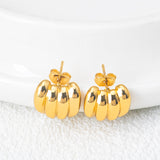 Stainless Steel Fashion Retro Geometric Banana Type-Earrings