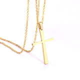 Small 4 colors cross pendant necklace