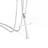 Small 4 colors cross pendant necklace