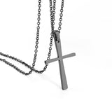 Small 4 colors cross pendant necklace