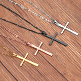 Small 4 colors cross pendant necklace