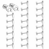 12 pairs Dolphin Shape Steel Goldtone Screwback Stud Earrings