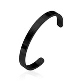 Three colorsBlackGoldSteelColorSmooth surfaceOpen hard bracelet