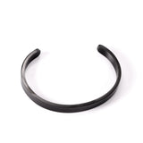 Three colorsBlackGoldSteelColorSmooth surfaceOpen hard bracelet