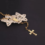 5-Golden Jesus Chain-6MM