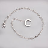 ASON Delicate Classic Style Initial 26 Letters Alphabet Chain Pendant Necklace Stainless Steel Color Jewelry Chokers