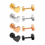 12 pairs steel/gold/mixed color screw back stud earrings without diamonds