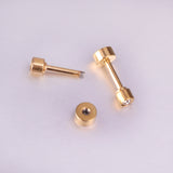 3mm/6mm Gold & Steel Column Mixed Drill Plugs