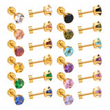 3mm/6mm Steel/Gold Round Mixed Drill Plugs