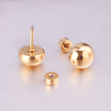 4mm~8mm steel color & gold color half-round ball screw plugs