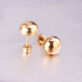 4mm~8mm steel color & gold color half-round ball screw plugs