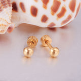 4mm~8mm steel color & gold color half-round ball screw plugs