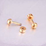 4mm~8mm steel color & gold color half-round ball screw plugs