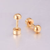 4mm~8mm steel color & gold color half-round ball screw plugs