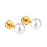 4~8mm steel color/golden white pearl screw plugs