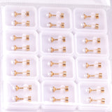 4~8mm steel color/golden white pearl screw plugs