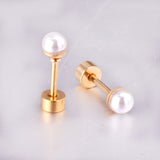 4~8mm steel color/golden white pearl screw plugs