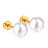 4~8mm steel color/golden white pearl screw plugs