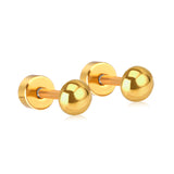 4mm~8mm steel color & gold color half-round ball screw plugs