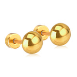 4mm~8mm steel color & gold color half-round ball screw plugs