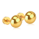 4mm~8mm steel color & gold color half-round ball screw plugs