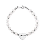 Golden Heart Accessory Crystal Bracelet