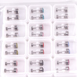 6mm Cylindrical Mixed Color Clay Drill Screw In Earrings