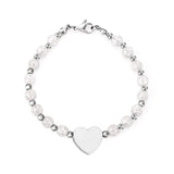 Golden Heart Accessory Crystal Bracelet