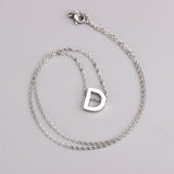 ASON Delicate Classic Style Initial 26 Letters Alphabet Chain Pendant Necklace Stainless Steel Color Jewelry Chokers