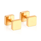 4mm/6mm/8mm Gold-Steel Square Cake Plugs