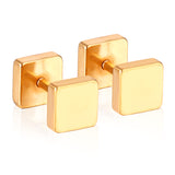 4mm/6mm/8mm Gold-Steel Square Cake Plugs