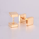 4mm/6mm/8mm Gold-Steel Square Cake Plugs