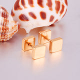 4mm/6mm/8mm Gold-Steel Square Cake Plugs