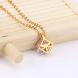 Gold/steel set with zirconia + two wispy dragonfly shapes wrapped in squares