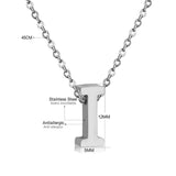 ASON Delicate Classic Style Initial 26 Letters Alphabet Chain Pendant Necklace Stainless Steel Color Jewelry Chokers