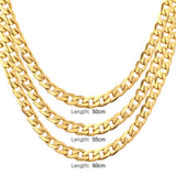 50CM & 55CM & 60CM Steel/Gold/Mixed Color Chain Set + 6MM Bracelet