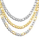 Fashion 6mm & 8mm &10mm Mixed Color & Gold & Steel Color Long Necklace DIY Matching Chain