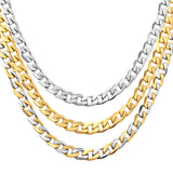 Stylish 6mm & 8mm &10mm mixed color & gold & steel color inside horizontal long necklace DIY matching chain